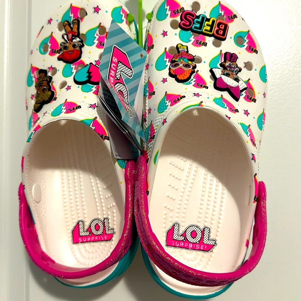 NWT Crocs x LOL Surprise! Girls'  Classic Colorful